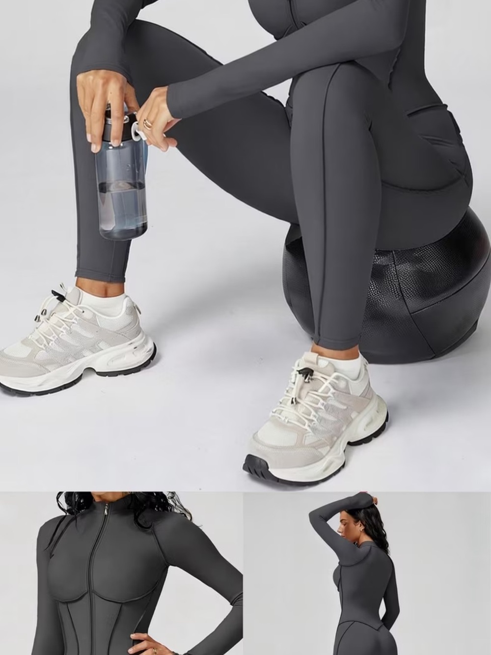 High-Waist Sculpting Leggings in BLACK